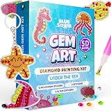 Blue Squid Blue Squid Diamond Art Kids Under The Sea 5D Gem Art Kit