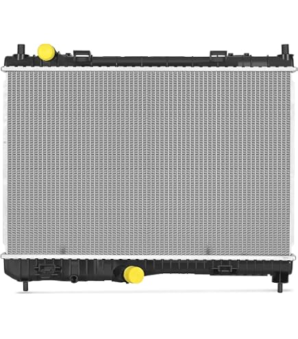 Autodayplus Aluminum Radiator For 1997-1998 Ford E-350 Econoline 5.4L – Downflow, 1-Row, Silver & Black - View #3