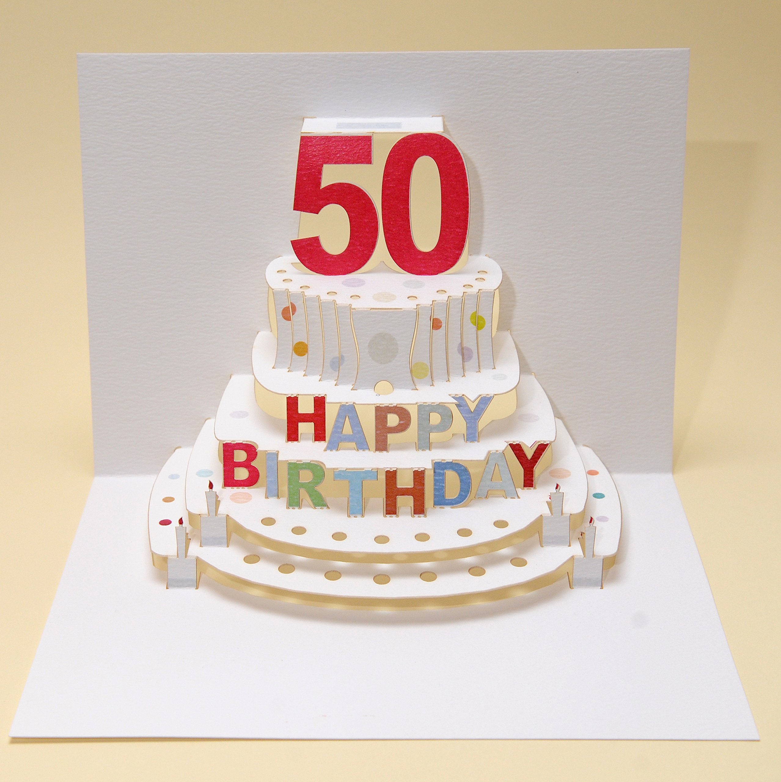 Forever Cards Pop Up Birthday Card 50th Birthday