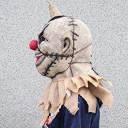 Scarecrow Mask Burlap Sack Clown Mask Creepy Full