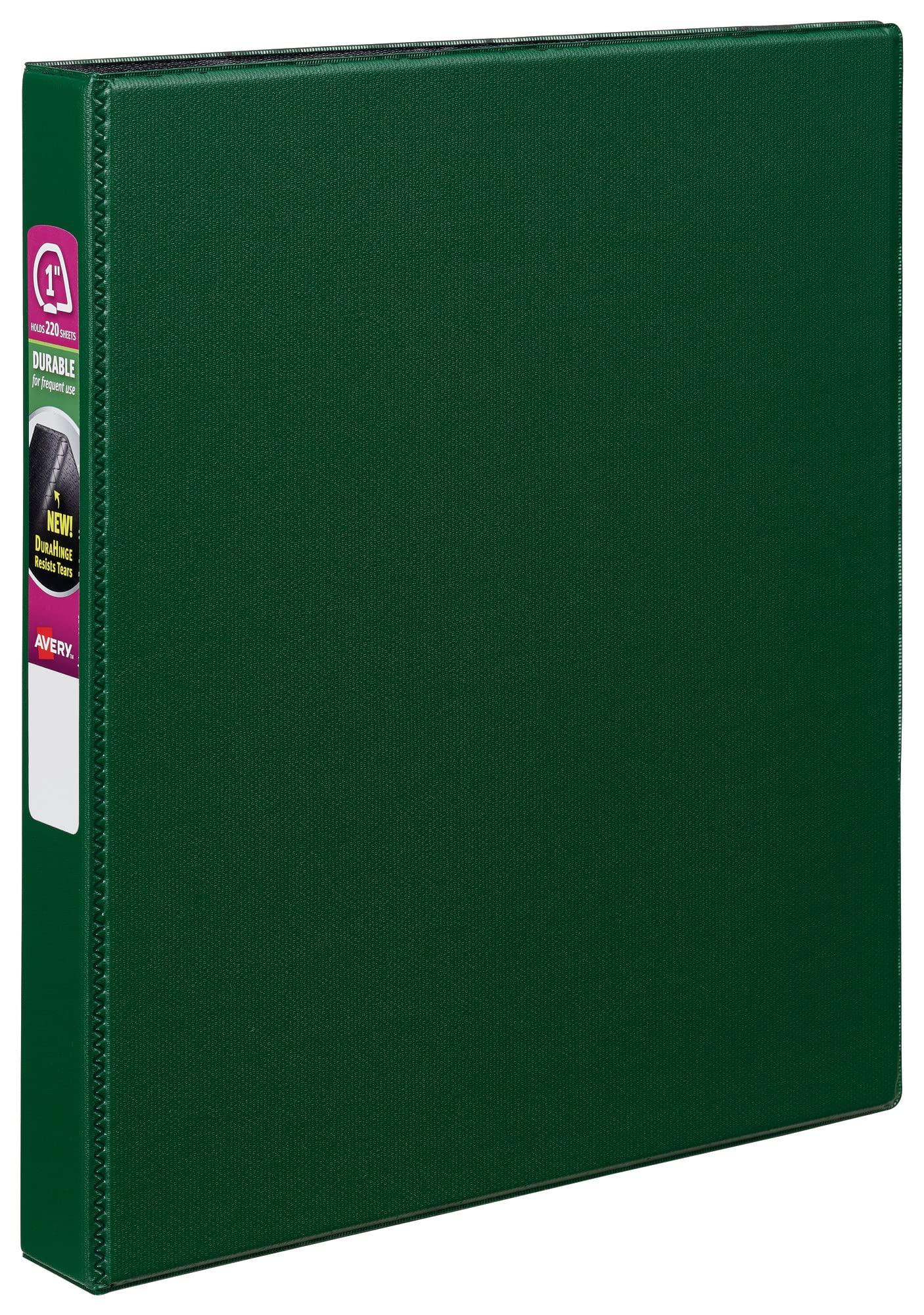 Avery Durable 3 Ring Binder, 1" Slant Rings, 1 Green Binder (27253)