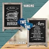 HBCY Creations Magnetic Chalkboard 12x17" Rustic Wood Frame view 4