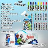 Marvel Art Set for Kids Avengers Art Case Crayons Paints Markers Multicolor view 7