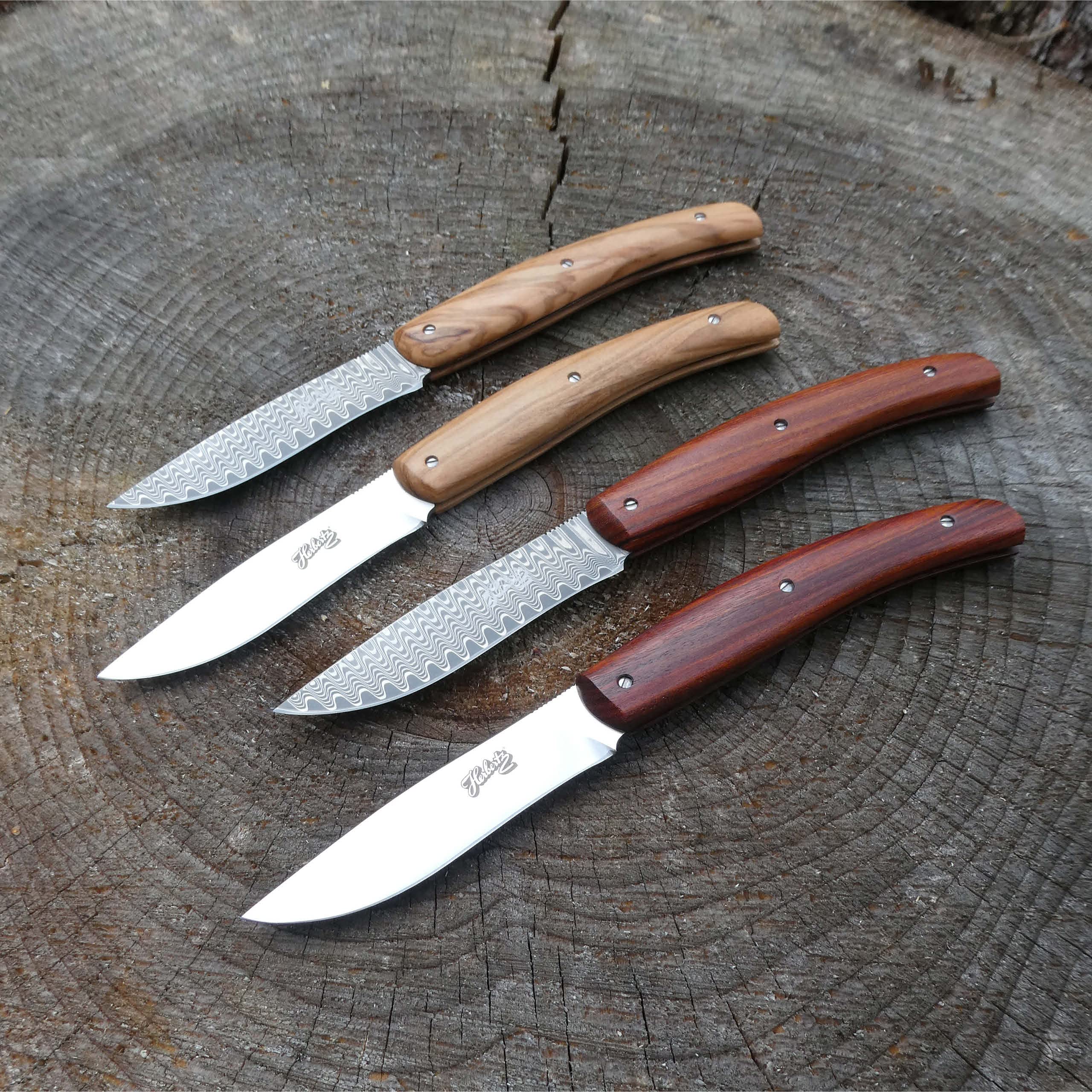 Herbertz Selektion Taschenmesser, AISI 440 Stahl, rostfrei, Slip Joint, Sandelholz Griffschalen, scharfes Klappmesser & Outdoor-messer für Camping, Wandern oder Jagd 7