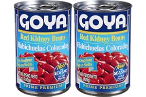 Goya Foods Low Sodium Red Kidney Beans, 15.5 Ounce (Pack of 2)