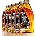 ULTRA 1PLUS 4T 10W-40 Full Synthetic Motorcycle Oil API SN JASO MA2-10W40 Motor Oil, 6 QTS