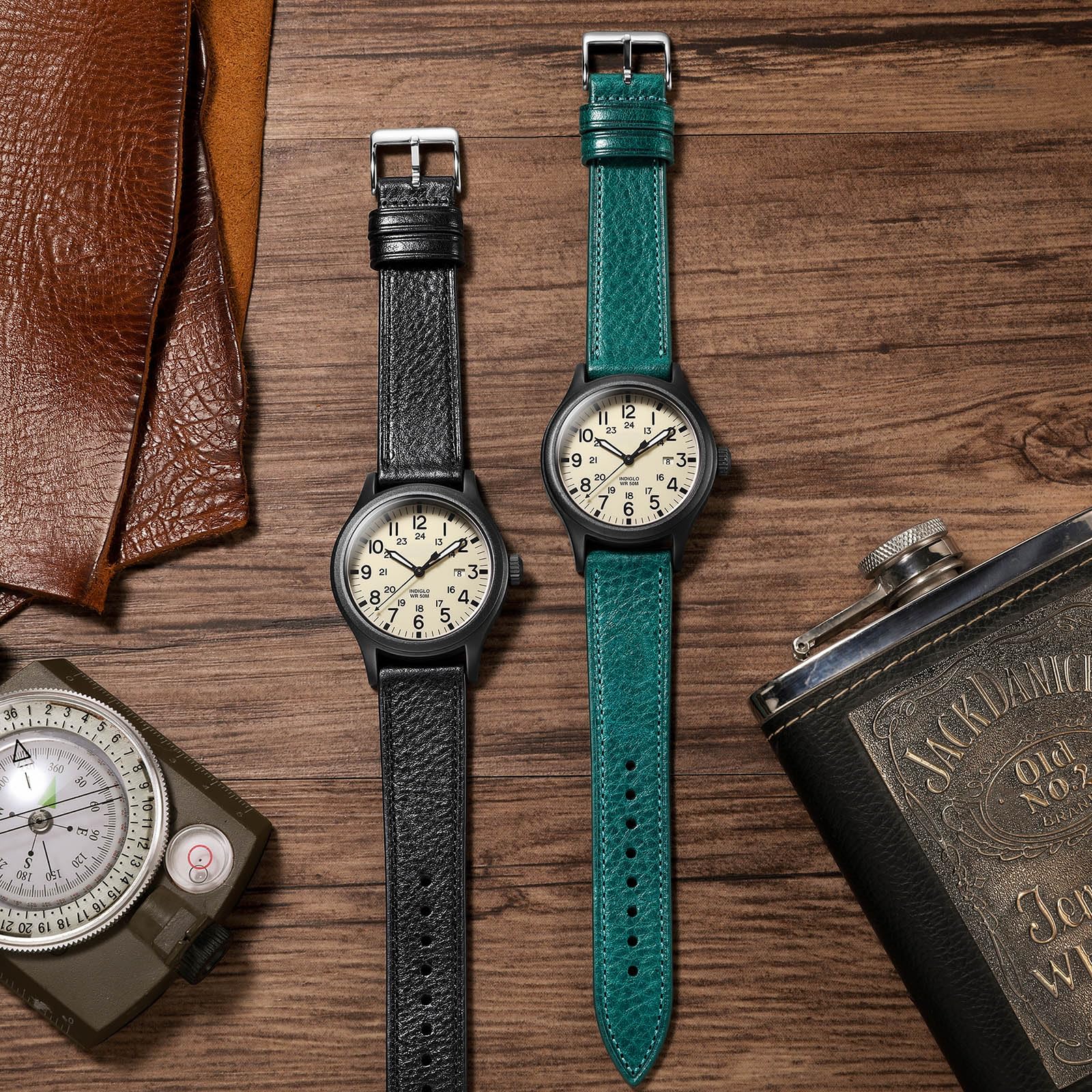 Getalia Italian leather Watch Band Tuscany Natural Vegetable-Tanned Full Grain Genuine Leather,18mm 19mm 20mm 21mm 22mm Quick Release Replacement Watch Straps for Men and Women Thin and Soft