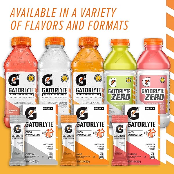 GATORLYTE ZERO ELECTROLYTE BEVERAGE, LEMON LIME, ZERO SUGAR HYDRATION, SPECIALIZED BLEND OF 5 ELECTROLYTES, NO ARTIFICIAL SWEETENERS OR FLAVORS, 20 FL OZ BOTTLES (PACK OF 12)