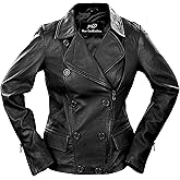 Jild Tailored Stitched Lambskin Leather Jacket Women - Coat Design Lapel Collar Belted Style Motorcycle Jacket Women