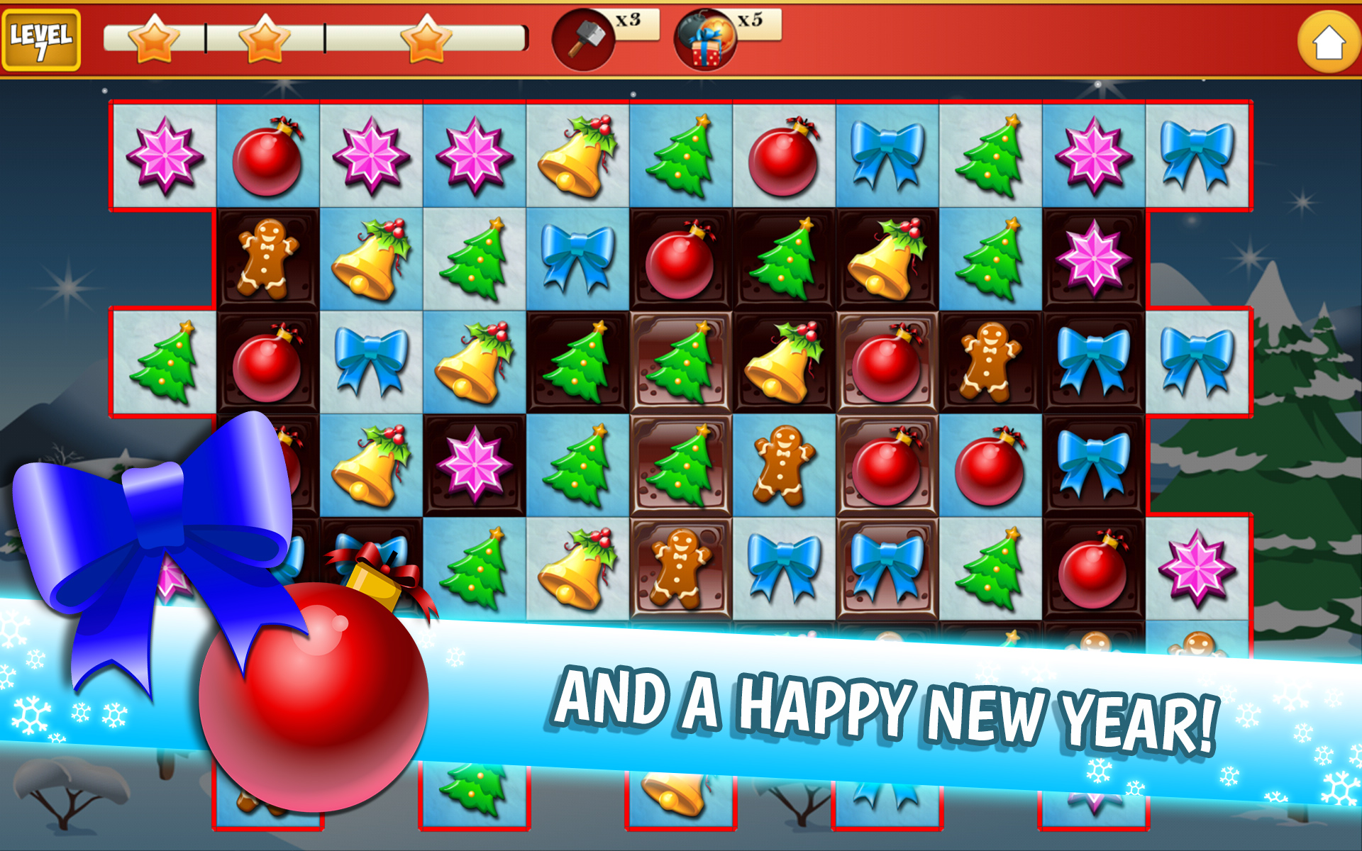Christmas Crush Holiday Match 3 Sweeper Game