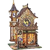 Book Nook Kit DIY Miniature House 3D Wooden Puzzle - Time Magic Club | Booknook DIY Miniature House Kit Mini House Bookshelf Decor 3D Wooden Puzzle, Birthday Gift for Family Friends