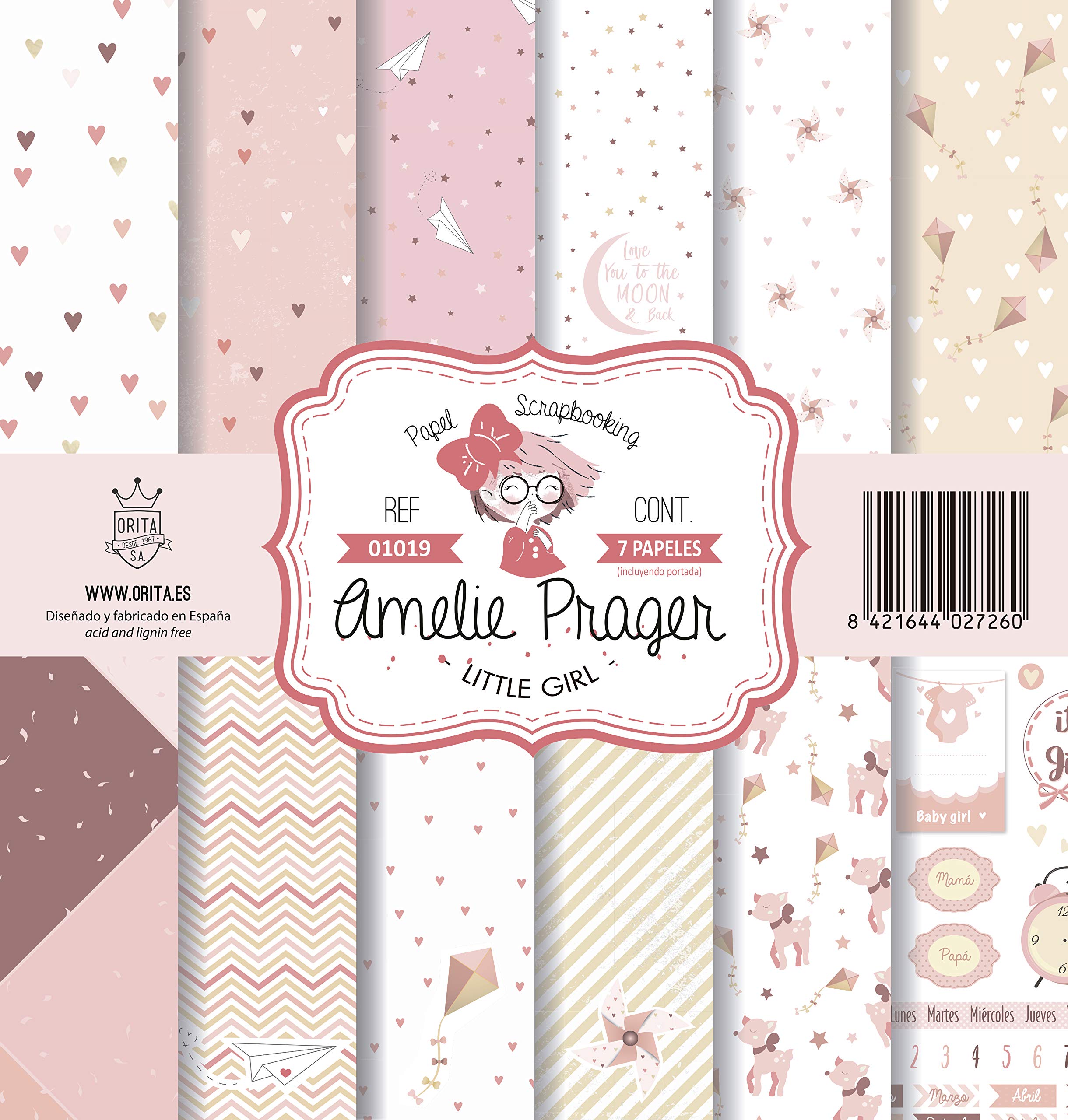 Little Girl Set (7 Papers) Amelie