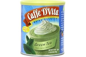 Caffe D'Vita Green Tea Fruit Cream Smoothie, 19-Ounce Cans (Pack of 6)