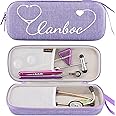 Canboc Hard Stethoscope Case Compatible with 3M Littmann Classic III, Lightweight II S.E, Cardiology IV, MDF Acoustica Stethoscope, Mesh Bag fits Medical Scissors, Penlight, Oral Thermometer, Lavender