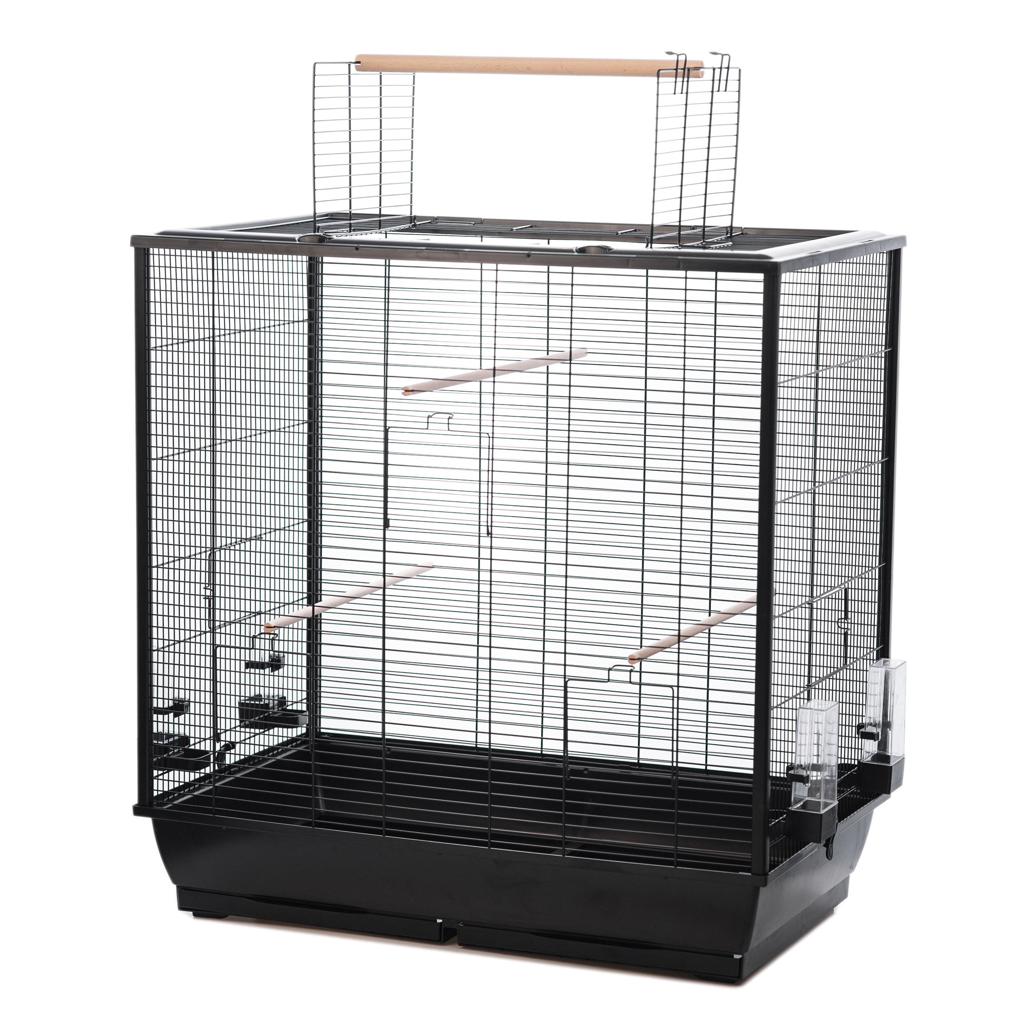 Little Friends Waldorf Bird Cage with Opening Top, 78 x 48 x 81.5 cm, Black