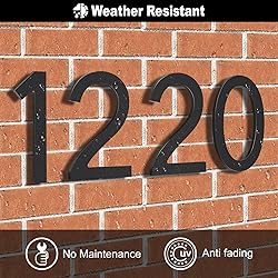 6 Inch Self-adhesive House Numbers, Modern House