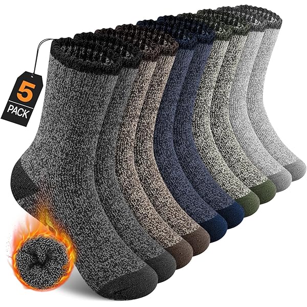 3 Pares De Calcetines Termicos, Gruesos, Suaves, Comodos