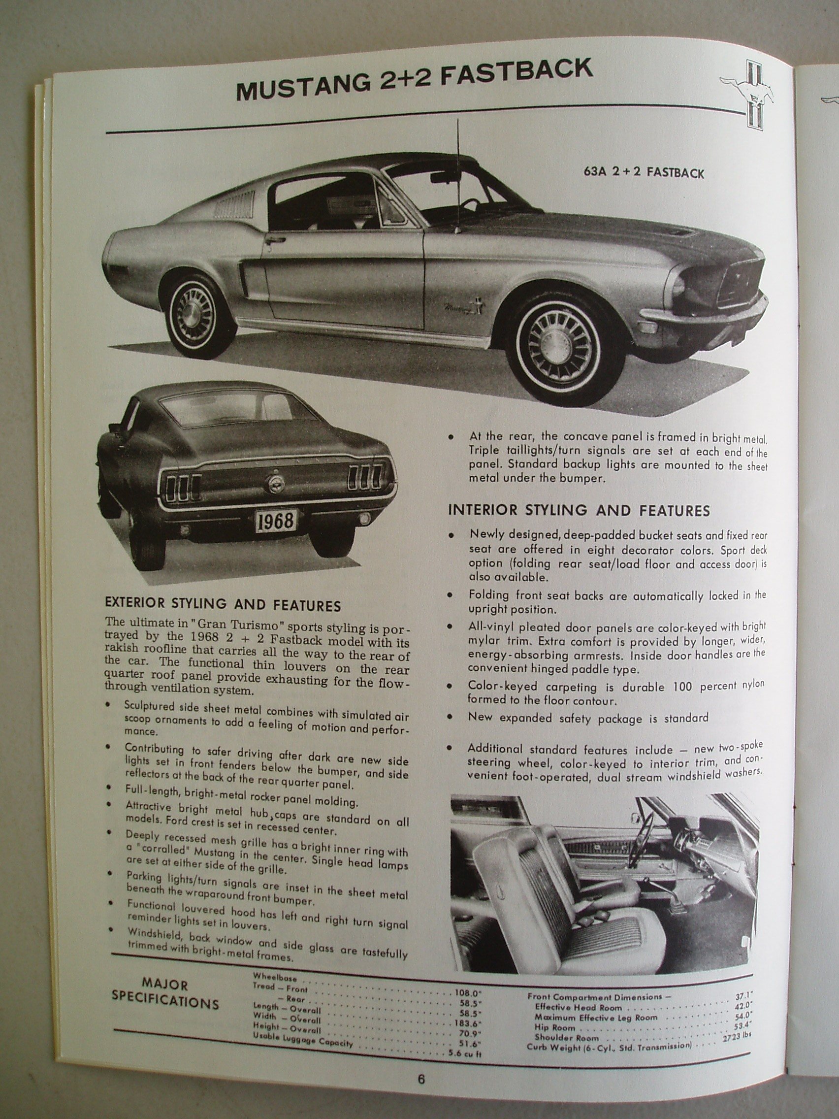 1968 mustang tail light bezels on 68 Ford Mustang Illustrated Facts Book Unkown Amazon Com Books