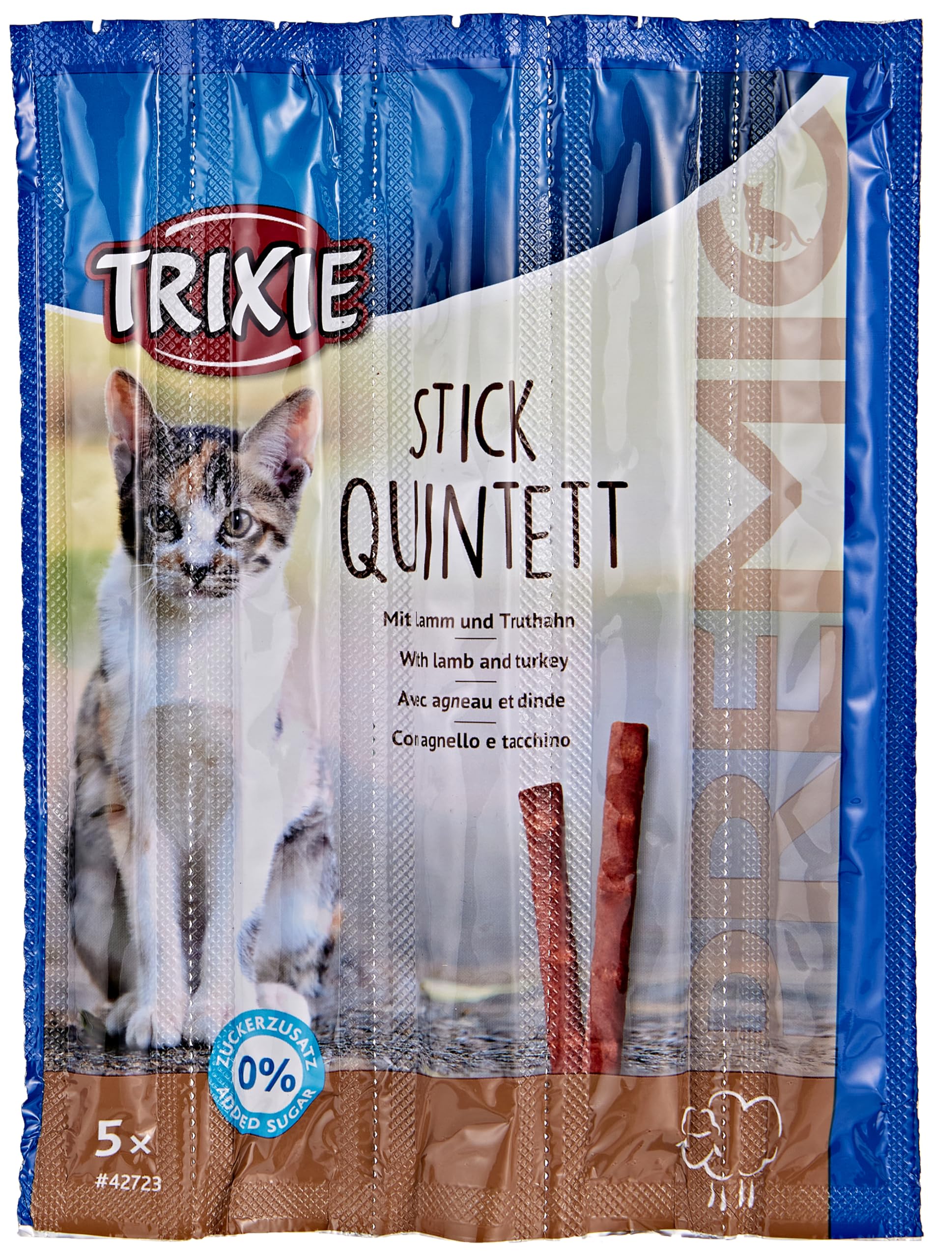 Trixie Premio Stick Quintett 4011905427232 Cat Treat Lamb/Turkey 5 × 5 g