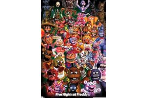 Trends International Five Nights at Freddy's - Ultimate Group Wall Poster, 22.375" x 34", Unframed Version