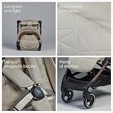 Silver Cross Clic 2 Compact Stroller Latte Birth to 22kg Travel Bag view 4