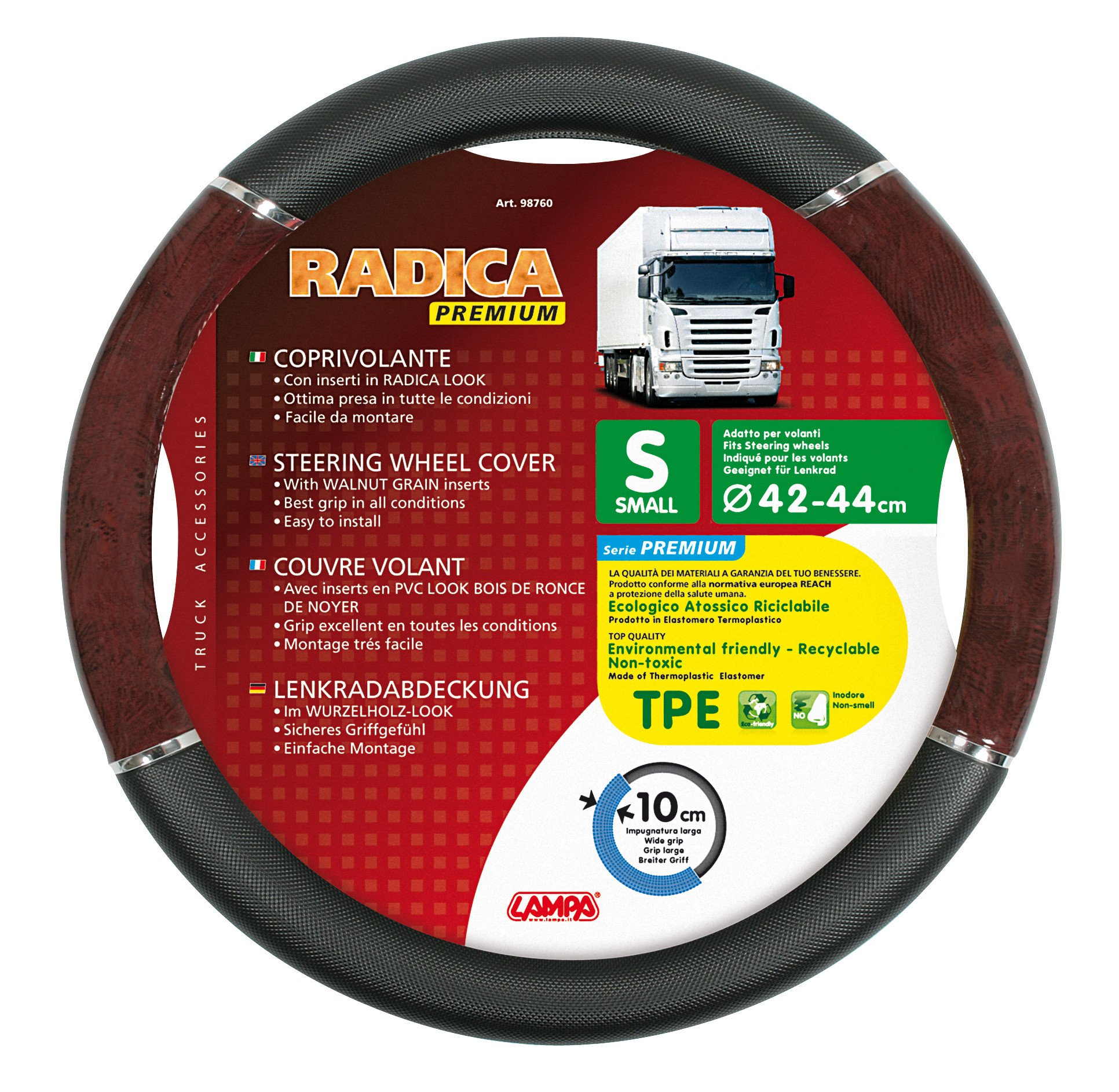 Lampa 98760'S Root Premium Steering-Wheel Cover