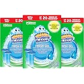 Scrubbing Bubbles Fresh Gel Toilet Bowl Cleaner Refills, 12 Count, (3-Pack) | Freshens with Each Flush, Fights Odors, Hygienic, No-Touch Use, Prevents Limescale &amp; Hard Water Rings, Lasts up to 60 Weeks