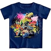 Funnycokid Toddler Boys Shirts Graphic T-Shirt Kids Short Sleeve Tees 2-6 Years