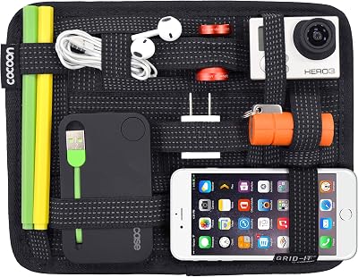 Cocoon GRID-IT! Organizer Small 7.25 x 9.25 Inch Black Tech Gadget Storage