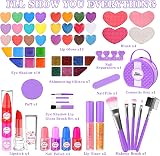 GOLMUD 66 Pcs Kids Makeup Set Portable Stand Princess Pretend Play Your Toy Kit view 2