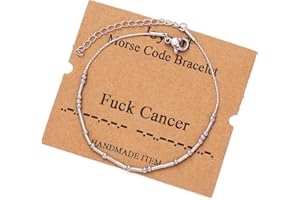 JOYCUFF Best Friend Birthday Gifts Morse Code Bracelets For Women Mothers Day Birthday Christmas Gifts For Sister Daughter Grandmother Stainless Steel Jewelry Friendships Inspirational Gifts For Women