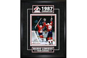 Mario Lemieux Classic Series 1987 Canada Cup Golden Goal 16x20 Framed Photo — Hockey Canada Vintage Wall Art — Glass Front, M