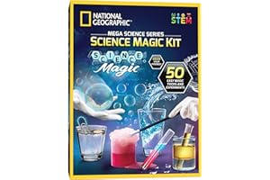 NATIONAL GEOGRAPHIC Science Magic Kit – Science Kit for Kids with 50 Unique Experiments and Magic Tricks, Chemistry Set and S
