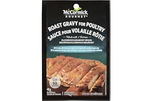 McCormick Gourmet Mix, Roast Poultry Gravy, Less Salt, No Artificial Colours or Flavours, No MSG Added, Perfect for Holiday R