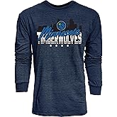 Blue 84 NBA Unisex-Adult NBA Officially Licensed Tri-Blend Long Sleeve T-Shirt Flyline
