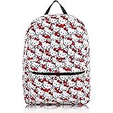 Sanrio Hello Kitty Backpack for Girls, Boys, Women, Men, Adults, Unisex | Cute PU Leather Large Travel Backpack Purse Shoulder Purse | Hello Kitty Bag and Accessories