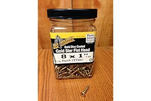Big Timber 1YTX81#8 by 1-inch T-20-drive bit Gold Star Flat Head Interior Screws,(274 per Box)
