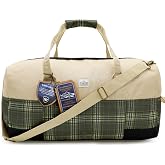 Bass Creek Outfitters Classic Duffle Bag - Two Tone Half Print - Beige/Green