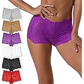 PSEFNAGX Seamless Boyshorts Stretch Nylon Full Coverrage Boxer Briefs Anti Charing Women Panties 4 Pack
