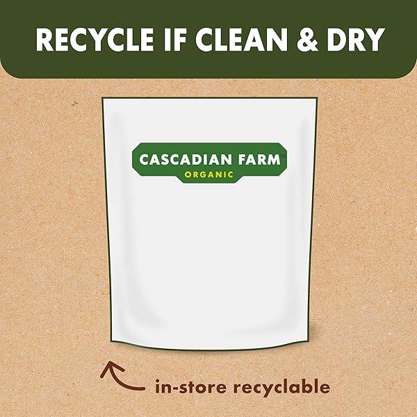 CASCADIAN FARM ORGANIC GRANOLA WITH NO ADDED SUGAR, COCONUT CASHEW CEREAL, RESEALABLE POUCH, 11 OZ.