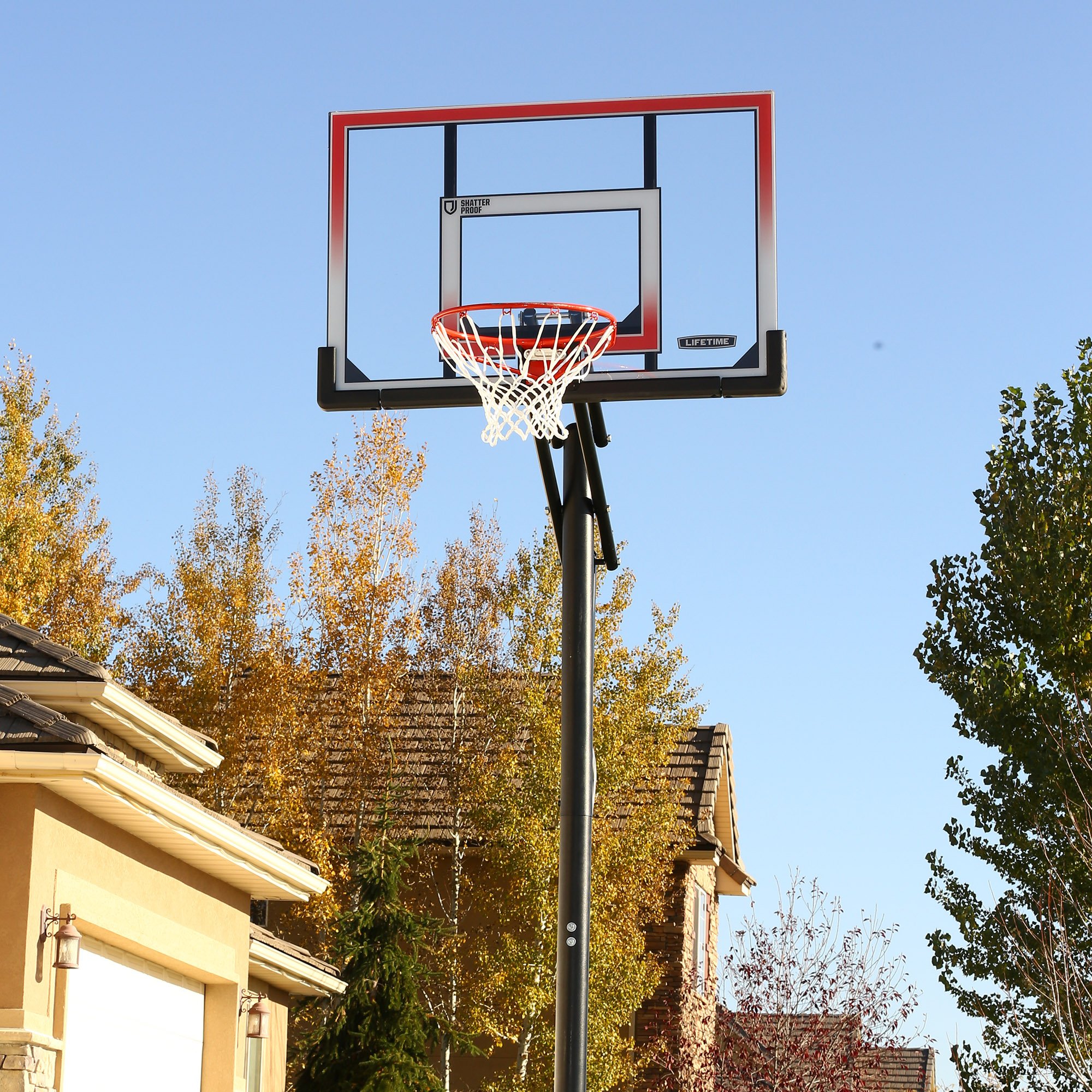 Lifetime 71799 Height Adjustable In Ground Basketball System, 50 Inch