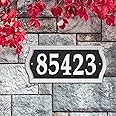 Nite Bright Reflective Address Numbers Sign - 4 Inch Adhesive Numbers For House Visibility