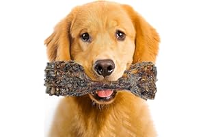 LIVELY TAILS Large Dog Bones Long Lasting, Liver Coated Dog Bones for Aggressive Chewers, Natural Treats for Large Dogs, Healthy Beef Shin Chew Bone, 1 Count