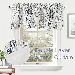 DriftAway Tree Branch Linen Lined Valance Double