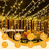 Ollny Battery Fairy Lights 10m 100 LED Warm White Waterproof 8 Modes Timer view 7