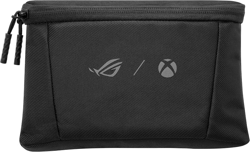 Funda ROG Xbox Ally (2 en 1) Premium, Negro, Resistente al Agua, con Compartimento Desmontable para Cargador, Forro de Vellón Suave
