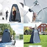 SONGMICS Portable Pop Up Tent Dressing Room Privacy Shelter Dark Grey Blue view 2