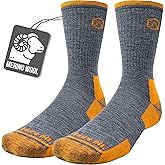 CloudLine Merino Wool Hiking Socks for Men and Women- Ultralight, Thin, Anti-Blister, Moisture Wicking Socks, USA Made 1 Pair