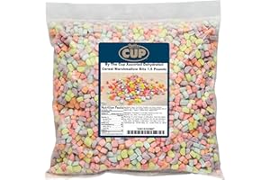 By The Cup Assorted Dehydrated Cereal Marshmallow Bits 1.5 Pound Bulk