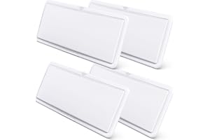 Leisure LED RV LED Ceiling Light 21" x 8" Fixture 2000 Lumen with Touch Dimmer Switch Interior Lighting for Car/RV/Trailer/Camper/Boat DC 12V Natural White 4000-4500K (4 Pack)